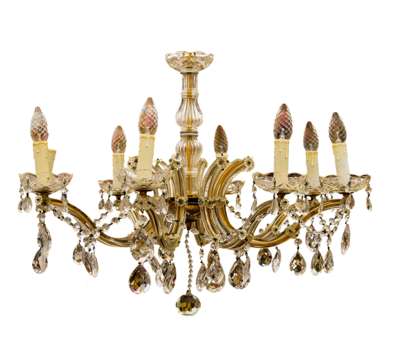 chandelier, lamp, isolated